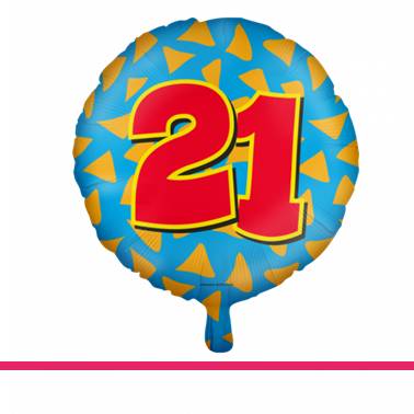 Folieballon happy party 21