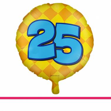 Folieballon happy party 25