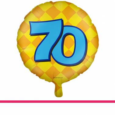 Folieballon happy party 70
