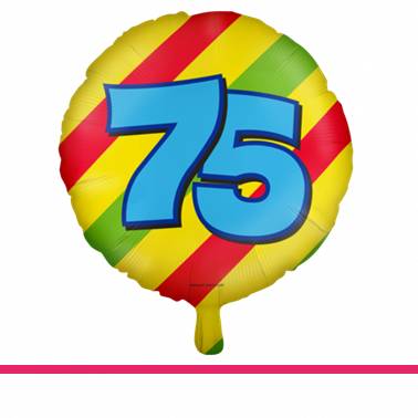 Folieballon happy party 75