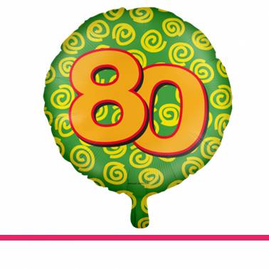 Folieballon happy party 80