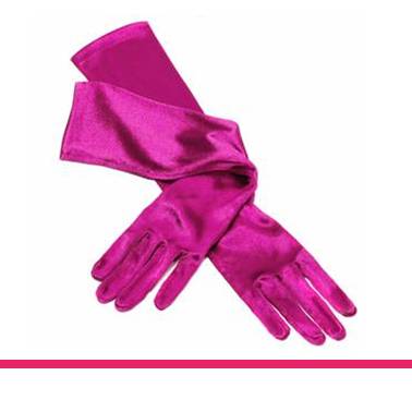 Handschoenen roze 48 cm elastisch